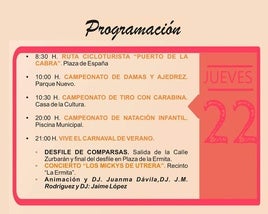 Programación del tercer día de Feria 2024