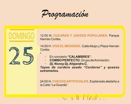 Programación del último día de Feria 2024