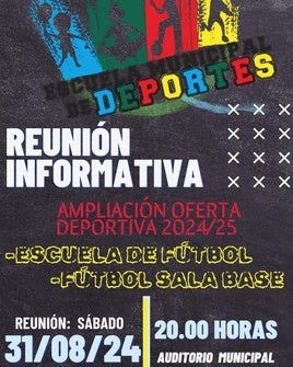 Reunión informativa sobre la Escuela de Fútbol