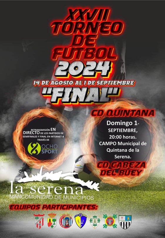 El CD Quintana disputará la final del Trofeo Mancomunidad ante el CD Cabeza del Buey