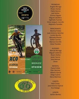 Treinta y un ciclistas representarán al 'Club Ciclista Quintana es Natural' en la Copa Escuelas BBT