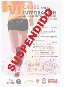 Cancelado el VI Cross por la Integración