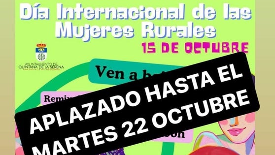 Aplazada la celebración del Día Internacional de las Mujeres Rurales