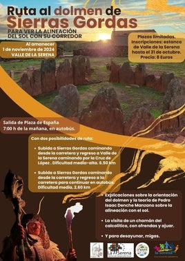 Ruta al dolmen de Sierras Gordas en Valle