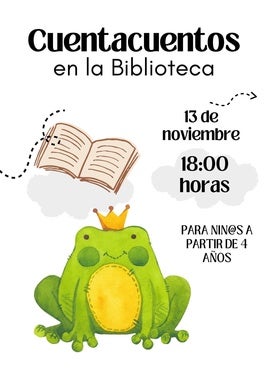 Sesión de cuenta Cuentacuentos en la biblioteca con los más pequeños