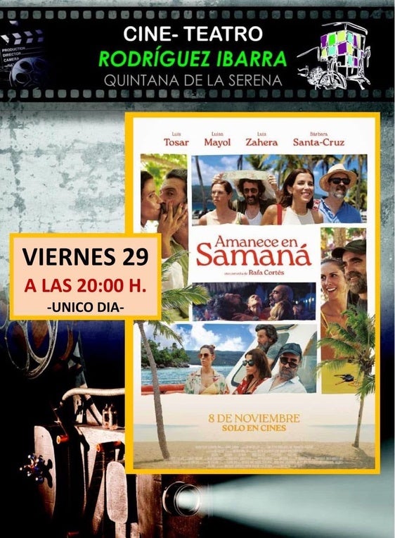 Sesión de 'Amanece en Samaná' en el Cine Teatro Rodríguez Ibarra