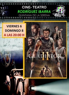 Doble sesión de 'Gladiator 2' en el Cine Teatro Rodríguez Ibarra
