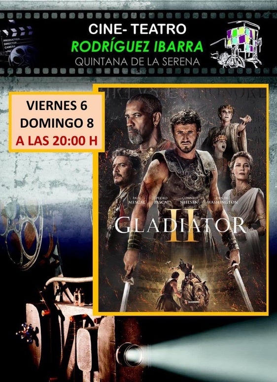 Doble sesión de 'Gladiator 2' en el Cine Teatro Rodríguez Ibarra