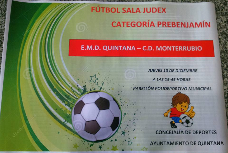 El equipo de fútbol sala de la Escuela Municipal de Deportes de Quintana se enfrentará este jueves al Monterrubio
