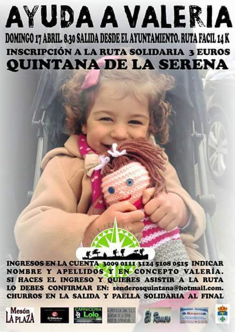 El club senderista local celebrará el domingo una ruta solidaria de ayuda a Valeria