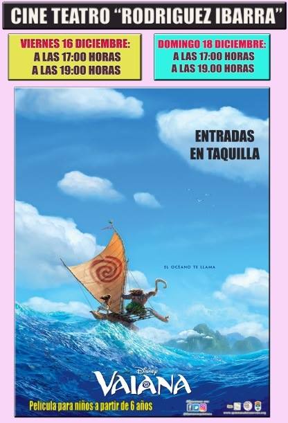 ‘Vaiana’, el próximo fin de semana en el cine-teatro Rodríguez Ibarra
