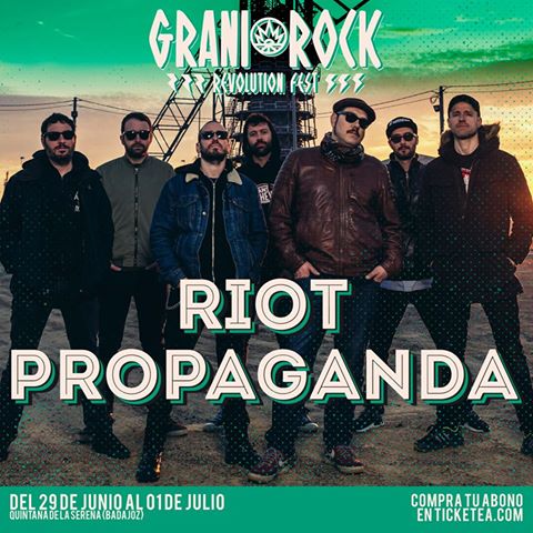 'Riot propaganda' completa el cartel de la edición de Granirock 2017
