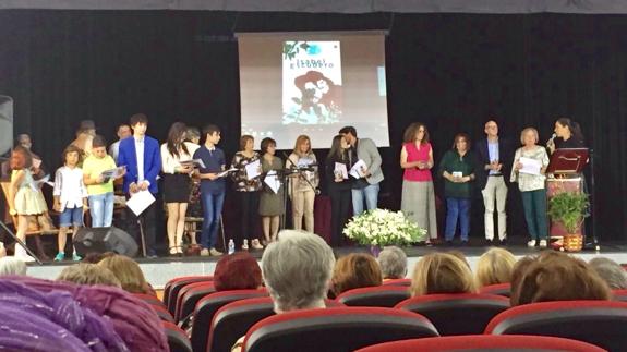 Durante el acto homenaje 