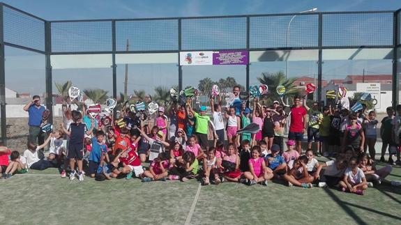 Jornadas saludables con 170 niños en Pádel Quintana