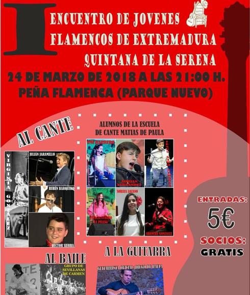 La peña celebró el I Encuentro de jóvenes flamencos de Extremadura