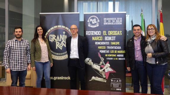 Felipe González, Miriam Gracía, J. Ángel Benítez, Raimundo Dávila y Toni Álvarez 