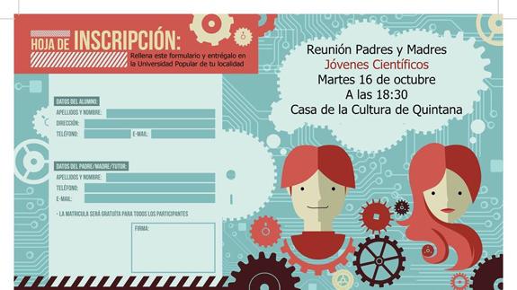 La hoja de inscripción que se debe entregar 