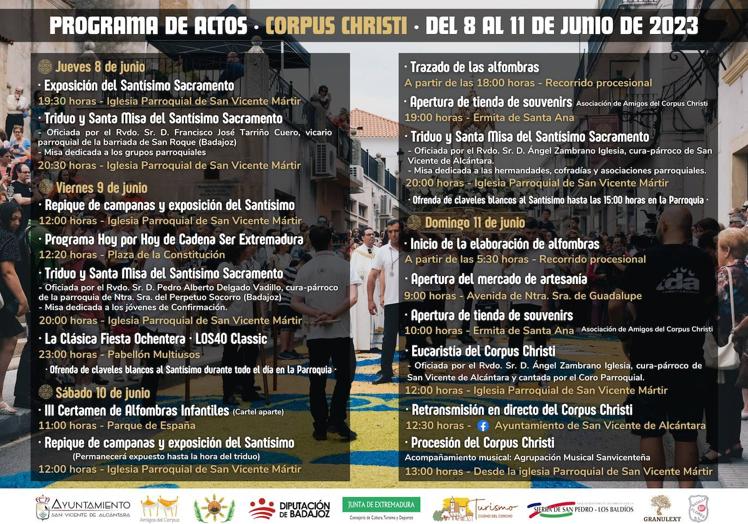Imagen principal - Programa Corpus Christi 2023