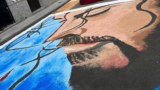 Solo ocho horas para disfrutar del arte efímero del Corpus Christi