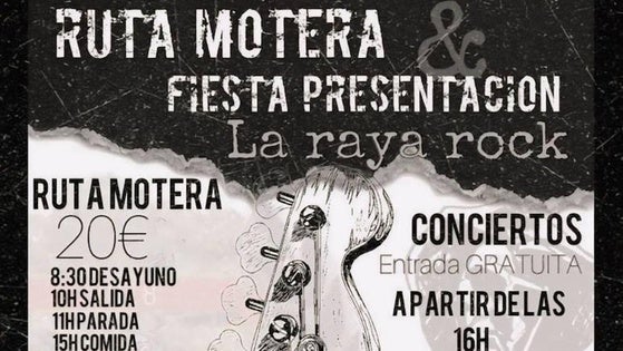 La fiesta de presentación del festival 'La Raya Rock' será el 8 de junio