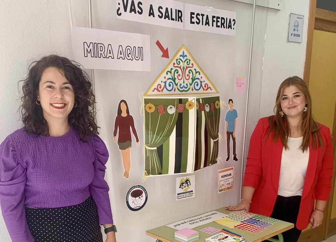 Cristina Lopo y Olga González son las técnicas que han organizado la actividad.