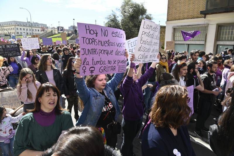Manifestación por el 8M en Badajoz. 