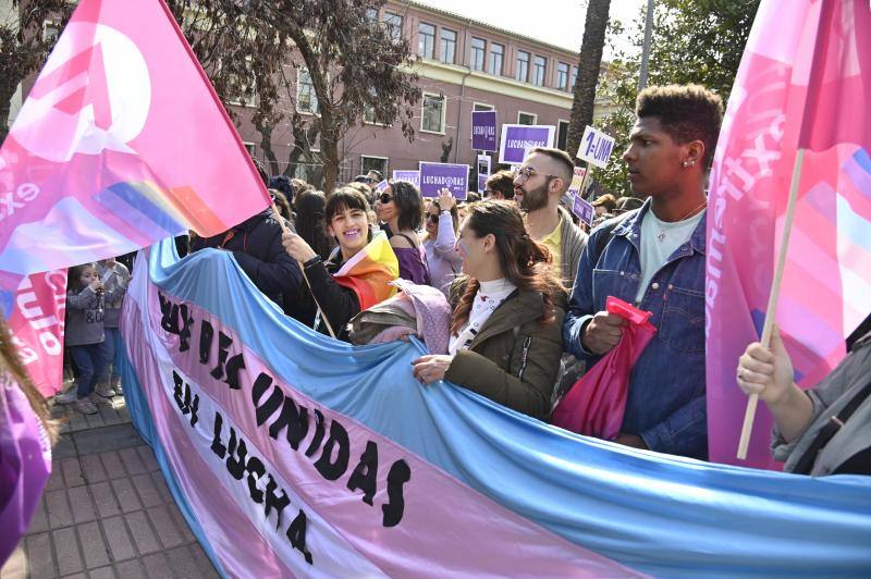 Manifestación por el 8M en Badajoz. 