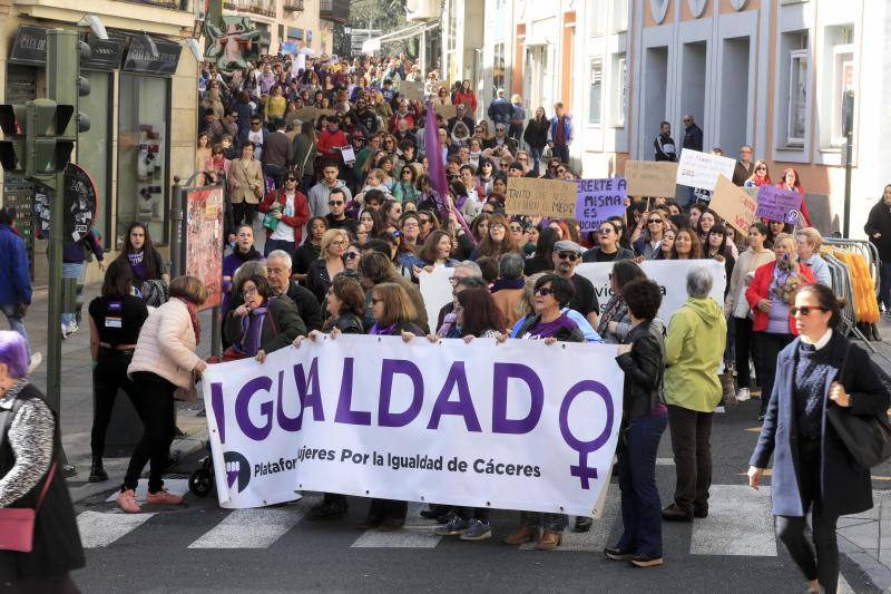 Manifestación en Cáceres. 