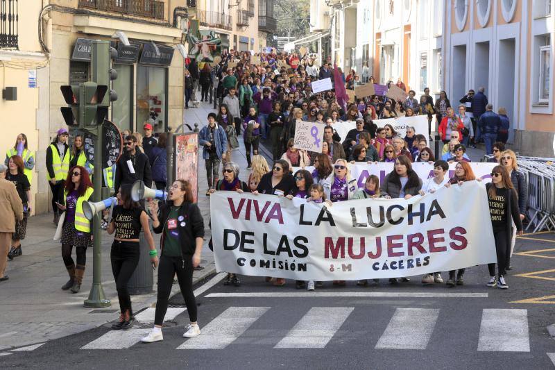 Manifestación en Cáceres. 