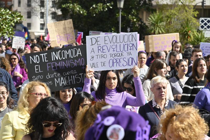 Manifestación por el 8M en Badajoz. 