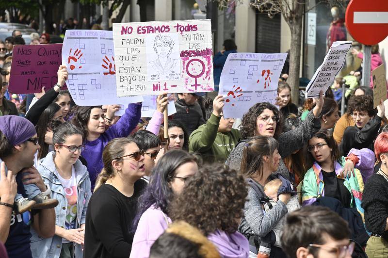 Manifestación por el 8M en Badajoz. 