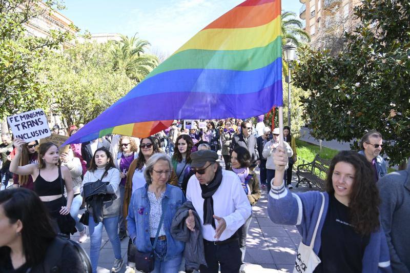 Manifestación por el 8M en Badajoz. 
