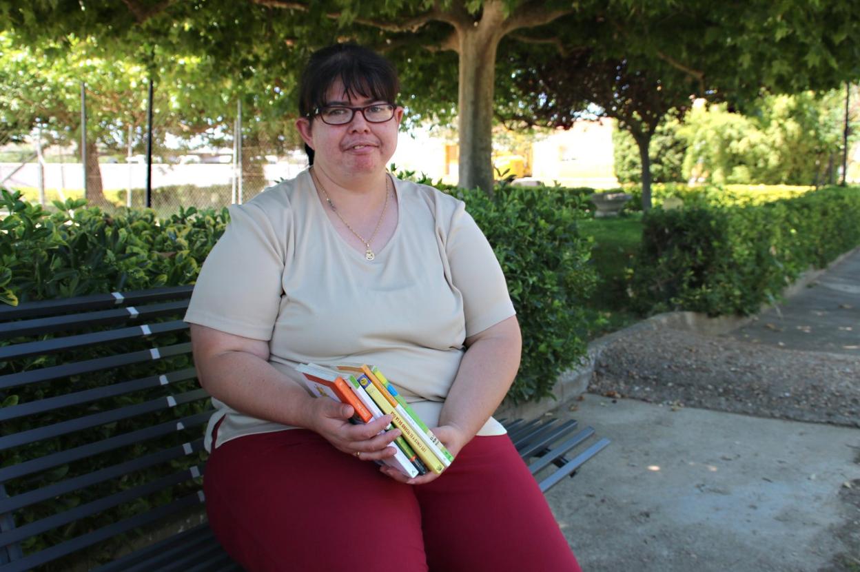 Inés María Suárez, ganadora del certamen literario. 