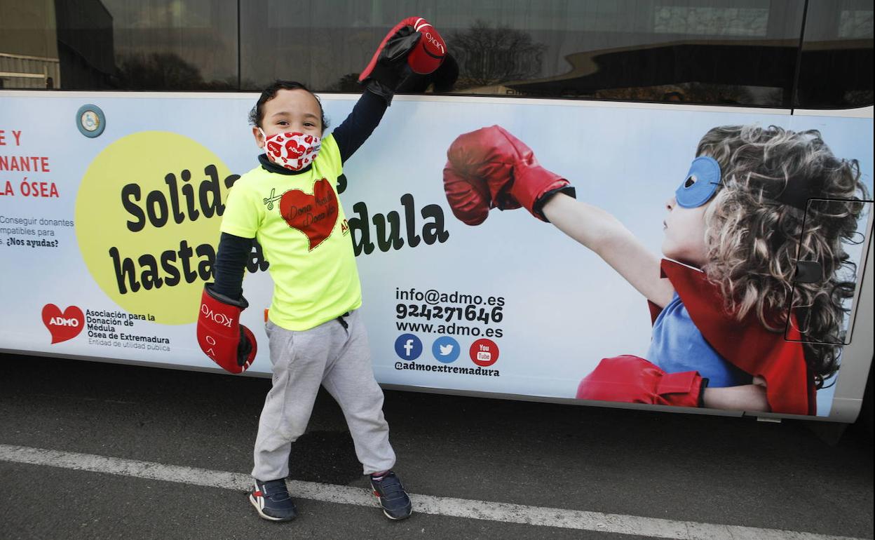 Foto de archivo de una campaña promocional de Admo en los autobuses regionales.