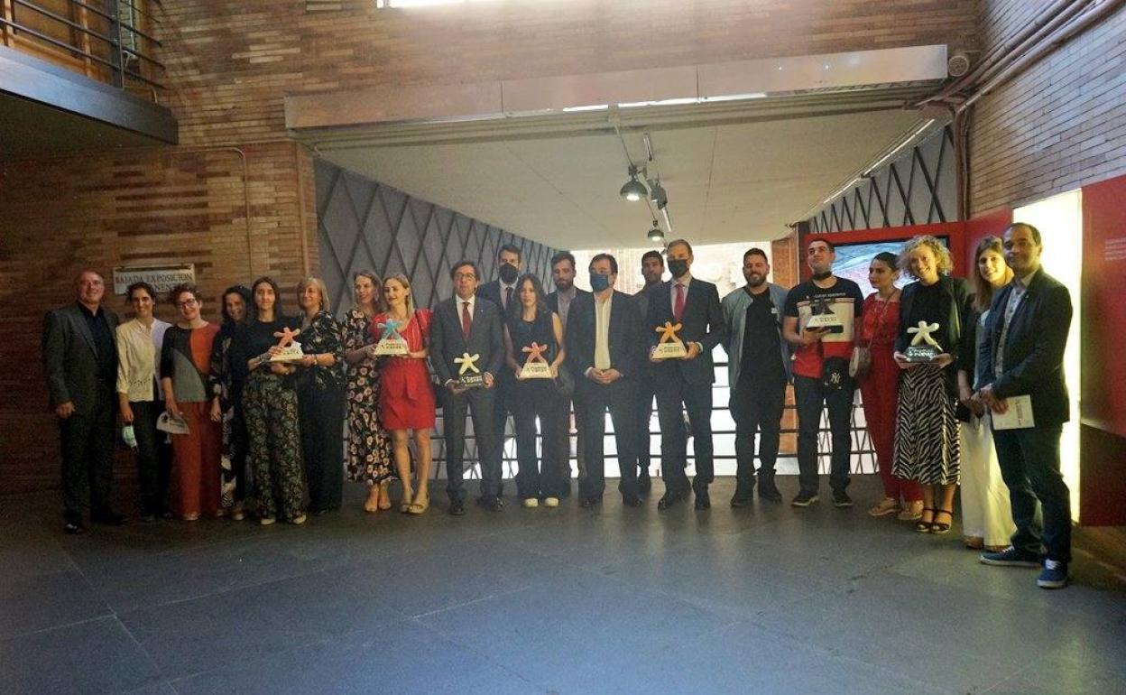 Galardonados en los I premios Oacex. 