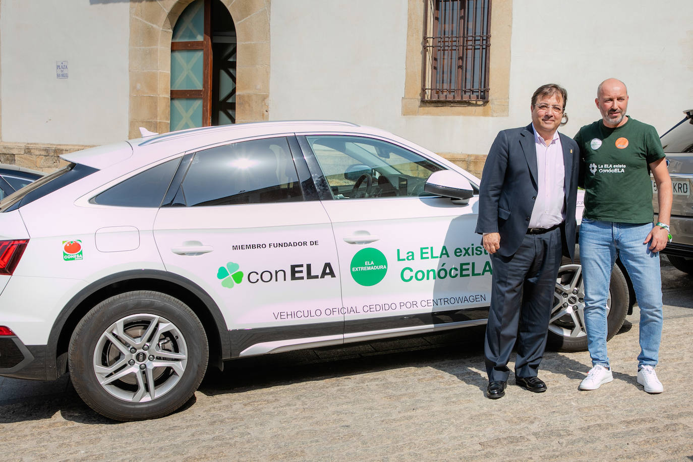 Vehículo con el que se desplazarán hasta Barcelona cuatro representantes de ELA Extremadura 