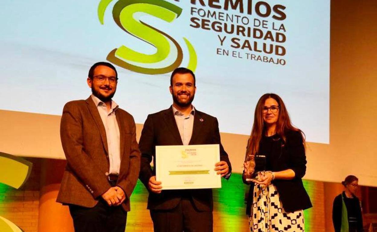 El alcalde de Cáceres, Luis Salaya, recoge el premio 