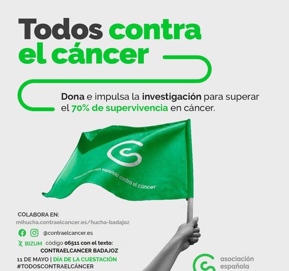 AECC Badajoz celebra el Día de la Cuestación con el objetivo de conseguir fondos