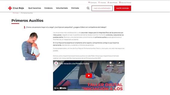 Cruz Roja aboga por la difusión del conocimiento en primeros auxilios mediante un acceso fácil a los recursos digitales