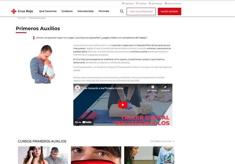 Cruz Roja aboga por la difusión del conocimiento en primeros auxilios mediante un acceso fácil a los recursos digitales