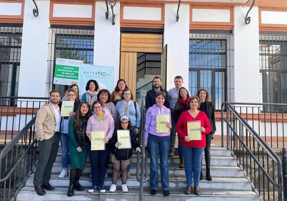 Participantes del programa en Jerez de los Caballero.