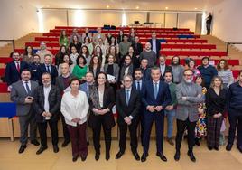 Acto celebrado en Mérida con motivo de la resolución de la Convocatoria de Proyectos Sociales de la Fundación 'la Caixa' en Extremadura.