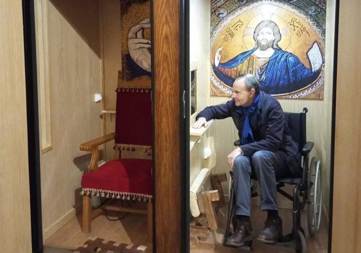 La concatedral de Santa María de Cáceres estrena un confesionario accesible y con aislamiento acústico y térmico