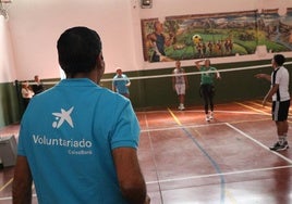 Jornada de entrenamiento con profesionales del voleibol.