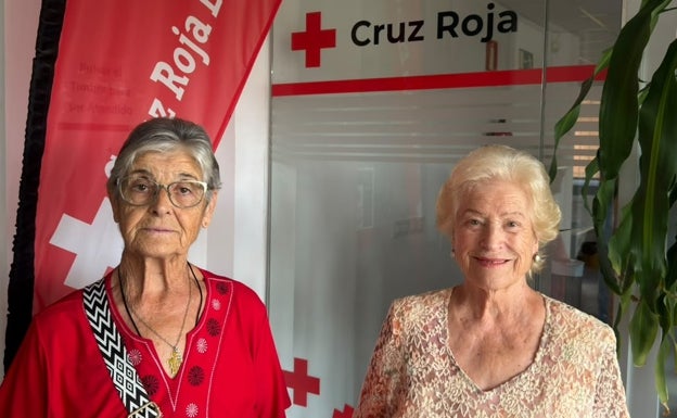 Adelaida y Josefa, dos de las usuarias del proyecto.