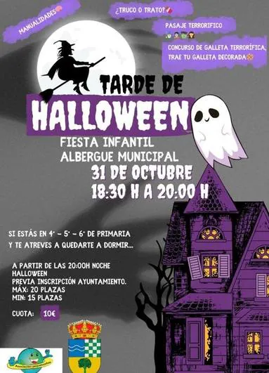 Tarde y Noche de Halloween en el Albergue Municipal de Talarrubias