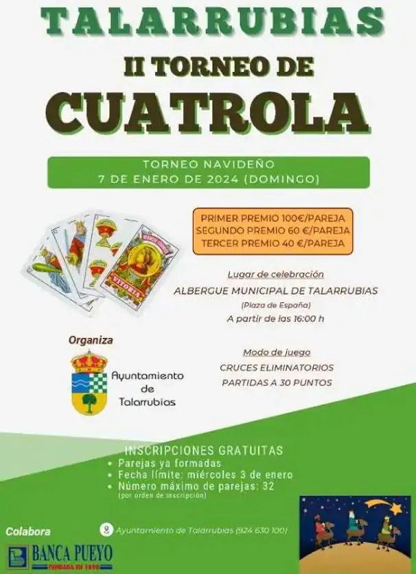 Último día para inscribirse en el II Torneo de Cuatrola