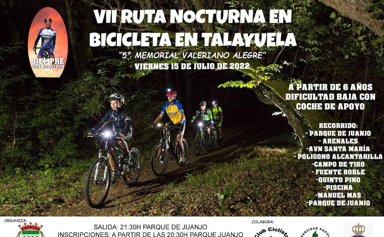 Conoce Talayuela con una nueva edición de la ruta ciclista nocturna