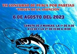 La Sociedad de Pescadores 'San Martín' organiza el VII Concurso de Pesca por Parejas 'Virgen de la Asunción'