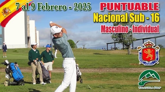 El campo de golf acoge una prueba puntuable para el campeonato nacional sub-16